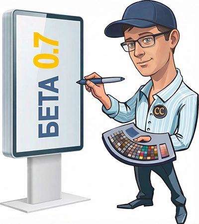 Активное изображение с шаржем, которое может послужить для перехода на страницу с контактами для связи с директором творческой группы «СЕНСАЦИЯ СОЛНЦА»