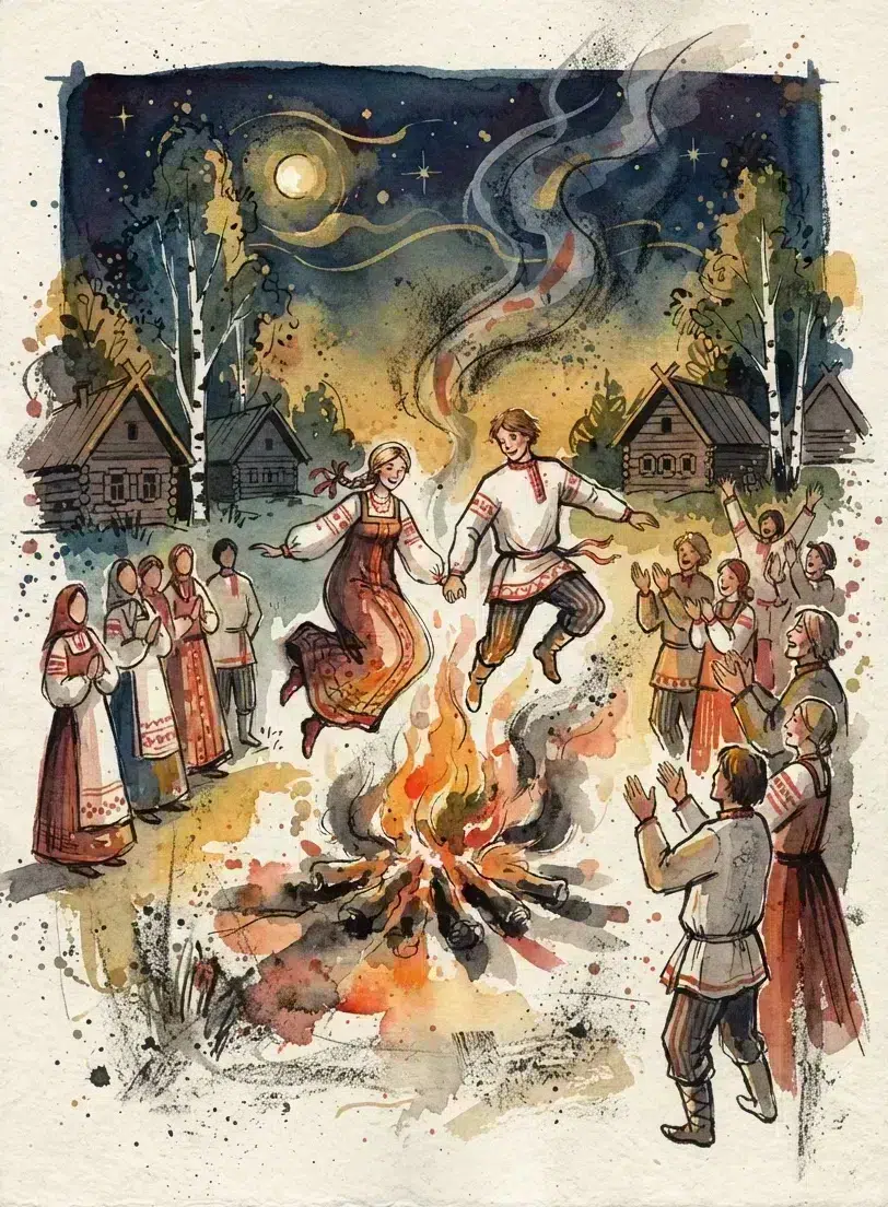 Прыжок через костёр